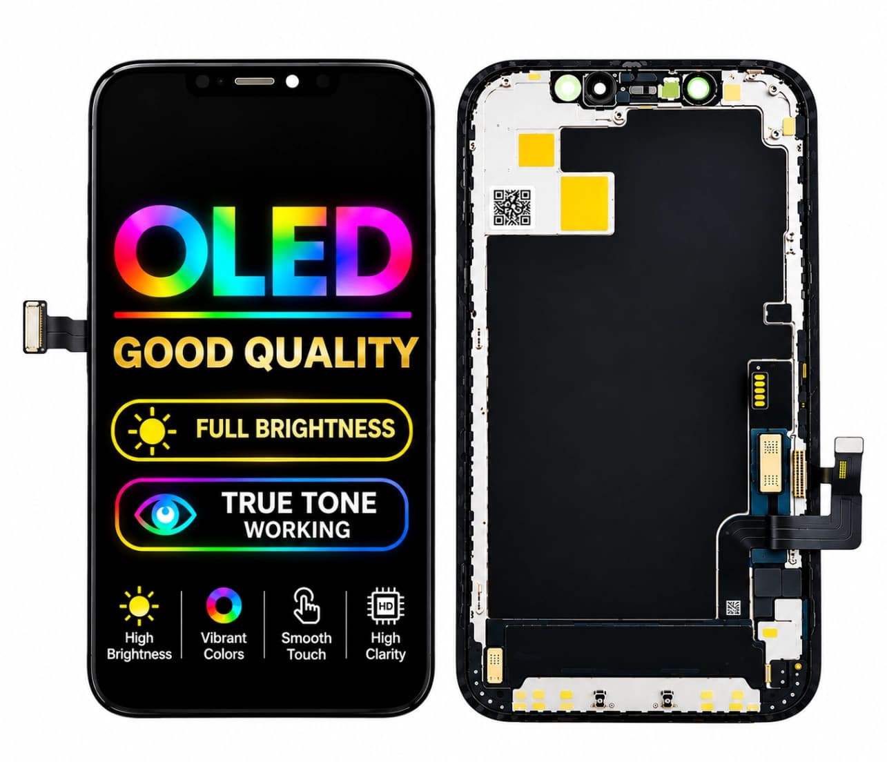 OLED Display  – Full Brightness & True Tone Working | Premium iPhone Replacement Display